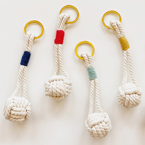 Tùy chỉnh mới khỉ Nắm Tay Móc Chìa Khóa dệt kỹ thuật nổi Hải Lý Chủ Key Rope Knot - Product Image 1