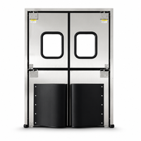 Porte battante pour chambre froide en acier inoxydable 304 certifiée CE, design moderne, haute performance, résistante aux chocs, pour usage intensif