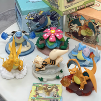 Kanto Starters Scene Figure Blind Box Set  Collectible Toy Anime Figure Ornaments PVC Action Figures Toys Mystery Box