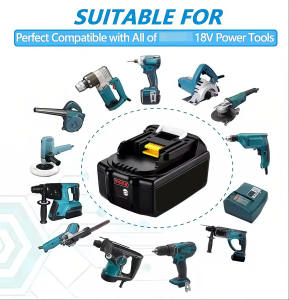 Thay thế pin 18 Điện áp 2.0/3.0/4.0/5.0/6.0ah <span class=keywords><strong>Lithium</strong></span> <span class=keywords><strong>ion</strong></span> có thể sạc lại cho Pin BL1850 bl1830 - Product Image 6