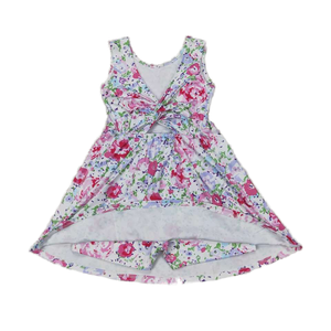 Vestido de Yoga de Manga Corta de Spandex/Poliéster Ecológico al por Mayor para Niñas, Estilo Casual para Actividades de Verano, Listo para Enviar - Product Image 1