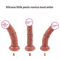Mini Pene Artificial de Silicona, Palo de Masturbación para Mujeres Adultas, Tapón Anal Suave, Modelo de Silicona Líquida para Entrada Anal