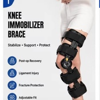 Attelle de genou médicale articulée à déplacement réglable, immobilisateur orthopédique pour la rééducation postopératoire