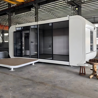 Maison préfabriquée en conteneur, villa capsule, maison préfabriquée résistante aux ouragans pour l'extérieur