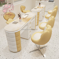 Table de manucure moderne de luxe en métal avec rangement, mobilier de salon de manucure pliable portable, plusieurs couleurs au choix