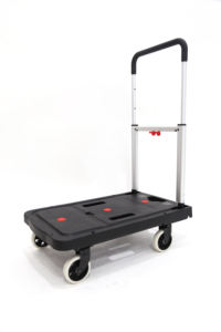 Chariot à plate-forme pliable Capacité de 137kg, conception mince après pliage, roues silencieuses pour la livraison et le transport - Product Image 2