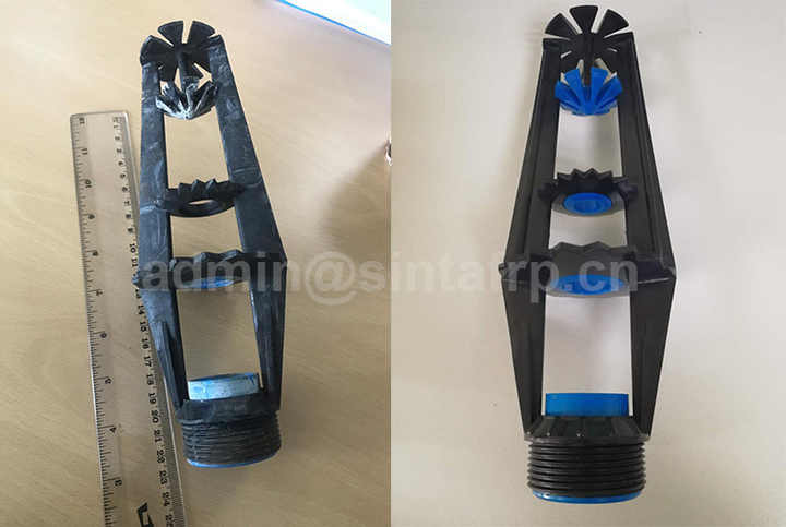 Cooling Tower Spray Nozzle with Three Splash Function