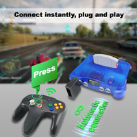 Contrôleur sans fil 2.4 GHz pour manette N64 moteur de Vibration intégré manette de jeu en Mode Turbo pour accessoires de jeu Console N64