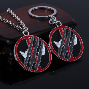 Nuevo llavero de Metal Deadpooled Wolverine mejores <span class=keywords><strong>amigos</strong></span> máscara de media cara llavero de Metal para hombres <span class=keywords><strong>y</strong></span> mujeres - Product Image 6
