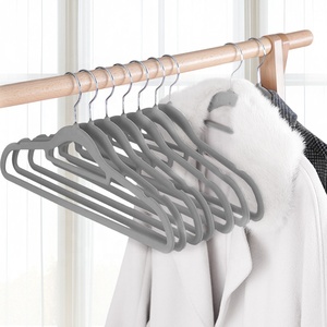 Móc áo bán buôn, móc áo nhung cho cửa hàng trực tuyến, tiết kiệm không gian, chống trượt, tùy chỉnh, miễn phí bán buôn - Product Image 3