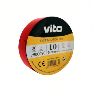 Ruban isolant en PVC Vito 15 mm 10 m Rouge Ignifuge - Product Image 2
