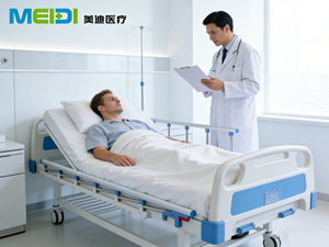 Lit d'hôpital médical <span class=keywords><strong>à</strong></span> <span class=keywords><strong>lattes</strong></span> réglables, pour soins <span class=keywords><strong>à</strong></span> domicile, certifié CE - Product Image 5