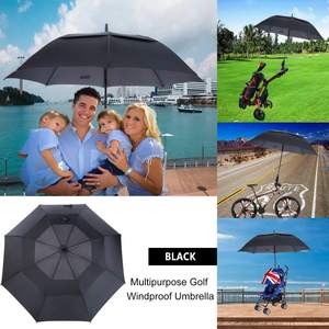 Parapluie de golf promotionnel de 30 pouces, grande taille, double couche, coupe-vent, résistant au soleil et à la pluie, avec impression de logo personnalisé - Product Image 3