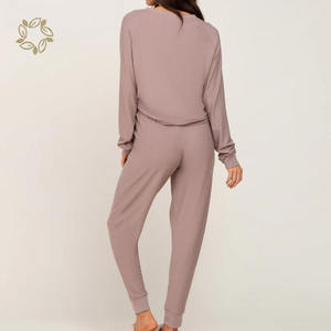 Pyjama <span class=keywords><strong>de</strong></span> maternité à manches longues ensemble <span class=keywords><strong>de</strong></span> vêtements pour femmes enceintes en coton biologique ensemble <span class=keywords><strong>de</strong></span> salon <span class=keywords><strong>de</strong></span> maternité en bambou ensemble <span class=keywords><strong>de</strong></span> <span class=keywords><strong>2</strong></span> pièces pour femmes enceintes en gros - Product Image 2
