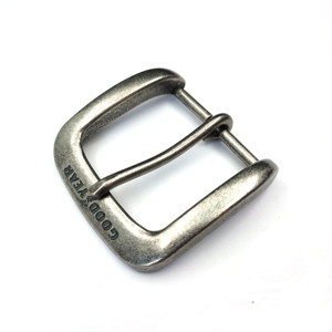 Hebilla de Cinturón Personalizada de 40 mm con Baño de Plata Antigua, Hebilla de Aleación de Zinc con Logotipo Personalizado para Cinturón de Hombre - Product Image 2