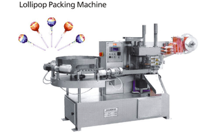 Máquina de Wapping de dulces duros, Lollipop plano directo de fábrica, línea de producción de piruletas de confitería totalmente automática pequeña - Product Image 5