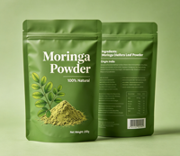 Pembuatan Kemasan Makanan Berkualitas Ekspor untuk Bubuk Moringa 100g, Kemasan Kantong 4oz, Kantong Bubuk Moringa