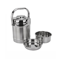 Boîte à lunch en acier inoxydable cylindrique, étanche, écologique, design moderne, pour nouveau-nés et usage quotidien, en carton