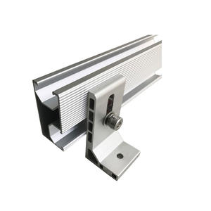 Groothandel Zonnepaneel Montage <span class=keywords><strong>Mini</strong></span> Rail PV Paneel Montagesysteem Korte Rail Aluminium Anti-Corrosie Grondmontage Structuur - Product Image 1