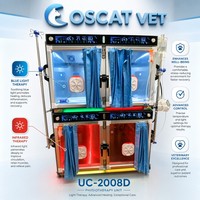 Cage vétérinaire intelligente et séparable pour grands chiens avec climatisation, machine de récupération médicale multi-cabines pour animaux OSCAT