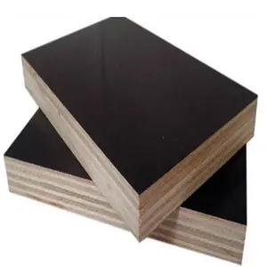 Factory linyi 21mm 18 mm E0 Grade poplar core anti slip film faced plywood with logo