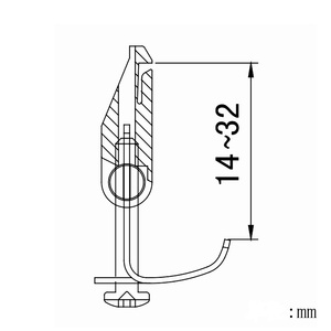 <span class=keywords><strong>TALEA</strong></span> Clip de Fijación de Fregadero Integrado con Tornillo; Accesorios de Fregadero de Cocina; Clip de Fijación de Armario de Cocina con Tornillo de Acero Moderno 70mm - Product Image 4