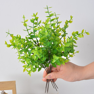 Plante artificielle en eucalyptus Laixing, 30 cm, en soie, pour décoration de mariage et de la maison - Product Image 2