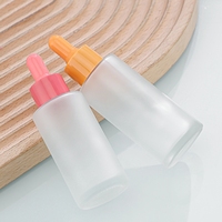 Gesicht Hautpflege Verpackung Glas Tropf flasche Serum 1 Unze 2 Unzen Milchglas ätherisches Öl Bunte Tropf flasche