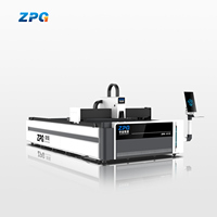Machines de découpe de tôles métalliques robustes, découpeuse laser à fibre CNC ZPG 3015 4020 6020 6025 en promotion