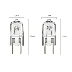 <span class=keywords><strong>Bombilla</strong></span> Halógena H1 G8 120V 20W Cristal Transparente 2700K Blanco Cálido Regulable Ángulo de Haz de 360° Iluminación Exterior y Decorativa Pedido al por Mayor - Product Image 2