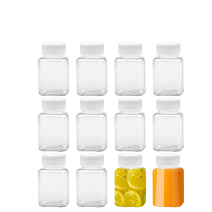 Venta al por Mayor de Frascos de Plástico PET Redondos Negros para Alimentos con Tapa de Rosca, Serigrafía, Capacidad de 10 ml a 500 ml, Logotipo Personalizado - Product Image 1