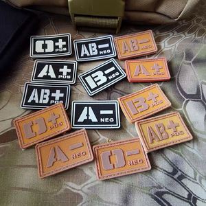 Custom Logo 3D Soft Heat Press Transfer <b>Transparent</b> Silicone Iron on Pvc Rubber Patches <b>Label</b> Velcro for Blood Type Tags Patches - Product Image 1