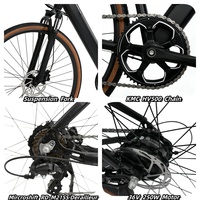 Bicicleta Eléctrica Y700 36V 10.4Ah 250W en Stock en la UE, Bicicleta Eléctrica Todoterreno de Largo Alcance, Bicicleta Eléctrica de Carretera con Llantas Anchas, Bicicleta Eléctrica de Carga