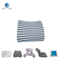 Coussin de dossier matelassé en mousse à mémoire de forme pour soutien lombaire extérieur, ergonomique, pour siège de chaise, amovible et lavable
