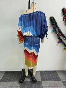 2024 HO Illusion Blusa recortada Falda Conjunto Colorblock Dobladillo dividido Hombro inclinado Falda Conjuntos de dos piezas Conjunto Chemise Et Jupe - Product Image 6