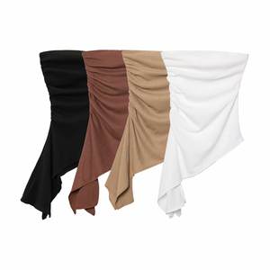 SHENZHU Donna Primavera 2025 Nuova Moda Top Stile Fasciante Senza <span class=keywords><strong>Spalline</strong></span> Vintage <span class=keywords><strong>con</strong></span> <span class=keywords><strong>Spalline</strong></span> <span class=keywords><strong>Sottili</strong></span> e Schiena Scoperta, Top Chic Femminile - Product Image 1