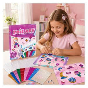 Mermaid Ocean Foil Fun Set Glittering Underwater Stickers Creative Dress up Project Party Favor Present for Girls - Product Image 3
