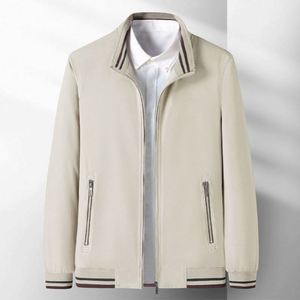 Veste d'hiver tendance en toile à col montant pour homme, avec fermeture éclair, style décontracté pour jeunes et adultes - Product Image 4