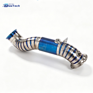 ท่อดาวน์ไปป์ไทเทเนียมอัลลอยคุณภาพสูงสำหรับ Mercedes Benz C200 C250 C300 W205 M274 2.0T แบบไหลเวียนสูง ติดตั้งง่ายโดยการยึดแบบ Direct Bolt-on - Product Image 2