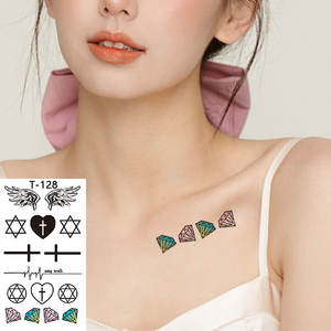 Pegatinas De <span class=keywords><strong>Tatuajes</strong></span> Temporales, diseño de calavera de mariposa de tamaño pequeño, pegatina de tatuaje impermeable a prueba de sudor <span class=keywords><strong>para</strong></span> mujeres y <span class=keywords><strong>hombres</strong></span> - Product Image 5