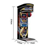 Machine d'arcade de boxe à monnayeur, en métal, avec système de récompense, pour parcs d'attractions et divertissements de rue, vente en gros usine