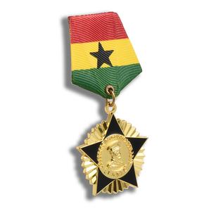 Medalla de Metal Dorada de Primera Calidad con Forma de Estrella de Cinco Puntas, Premio Honorífico Personalizado con Logotipo - Product Image 6