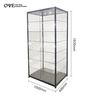 Günstige Glas Vitrine Vitrine Vitrine für Shop abschließbare LED Light Smoke Shop Vitrine