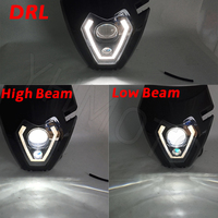 Pour KTM Husqvarna GasGas Tous Modèles Toutes Années EXC EXCF SX XC XCW XCFW 125 250 300 350 450 530 Pièces de Moto Phare LED Avant