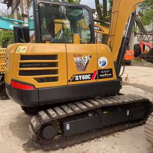 Miniexcavadora Sany SY60C usada de alta calidad con certificado EPA, tiempo de trabajo corto a la venta en Shanghai, China - Product Image 4