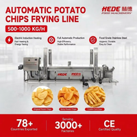 Ligne de production entièrement automatique de chips de pommes de terre, ligne de friture de chips de pommes de terre, équipement de transformation de chips de pommes de terre haute capacité