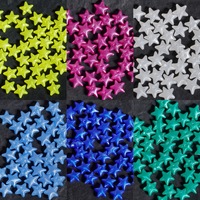 Perlmuttfarbener Stern-Zungenpiercing aus Acryl, fünfzackiger Stern, Unisex, verschiedene Längen, Zungenschmuck, Körperschmuck, grenzüberschreitend