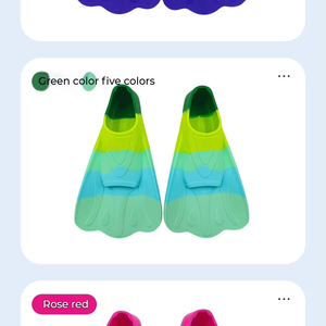 <strong>Swimming</strong> <strong>Flippers</strong> Adult <strong>Children</strong> Models Freestyle Snorkeling Training <strong>Flippers</strong> <strong>Swimming</strong> Equipment Water Supplies - Product Image 4