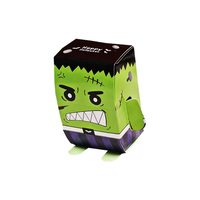 Boîte cadeau à ouverture fenêtre sur le thème des animaux de dessin animé, en carton recyclé de 2 mm, pour emballage de produits de soin, aliments pour bébés et bonbons