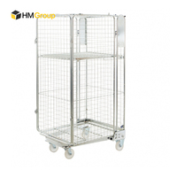 Grandes roulettes en caoutchouc emboîtables pour transporter le linge pliable Conteneur à roulettes de sécurité